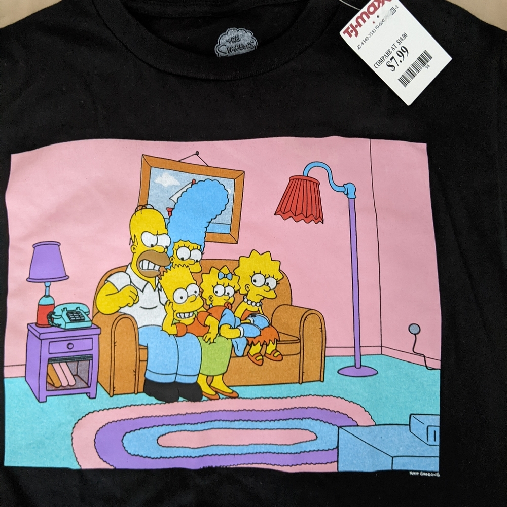 The Simpsons graphic tee